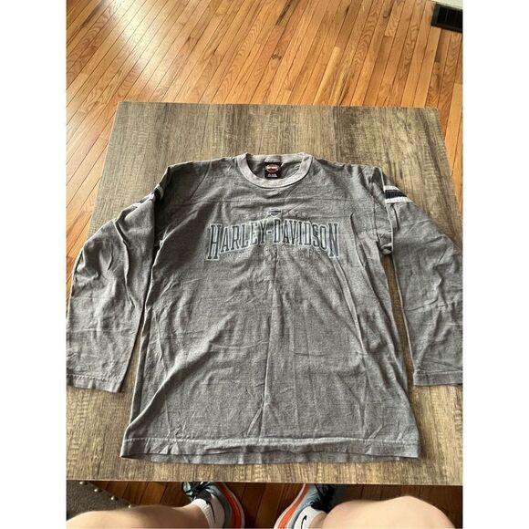 Harley Davidson Vintage Made in USA Long Sleeve T-shirt Men’s Large Birmingham A - Picture 1 of 5